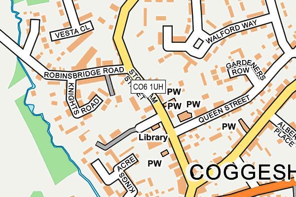 CO6 1UH map - OS OpenMap – Local (Ordnance Survey)