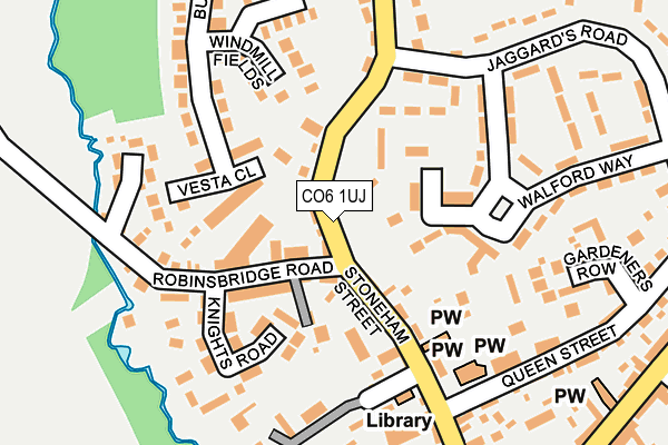 CO6 1UJ map - OS OpenMap – Local (Ordnance Survey)