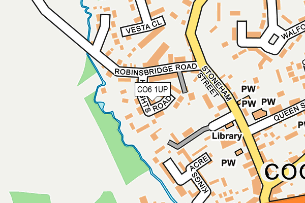 CO6 1UP map - OS OpenMap – Local (Ordnance Survey)