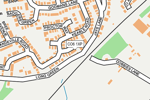 CO6 1XP map - OS OpenMap – Local (Ordnance Survey)