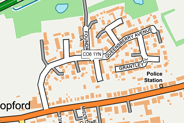 CO6 1YN map - OS OpenMap – Local (Ordnance Survey)