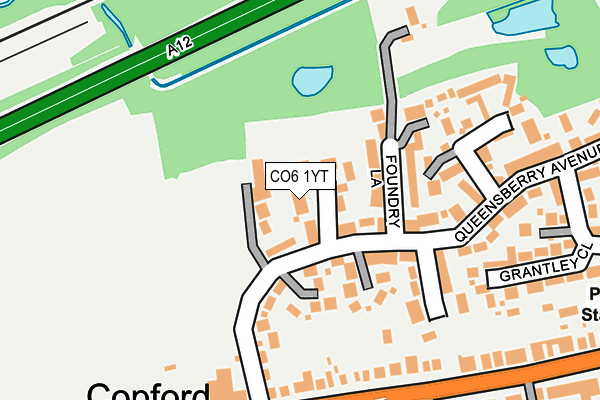 CO6 1YT map - OS OpenMap – Local (Ordnance Survey)
