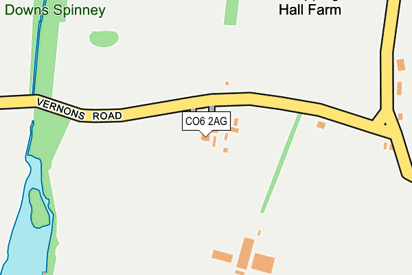 CO6 2AG map - OS OpenMap – Local (Ordnance Survey)