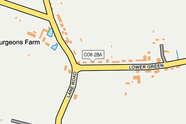 CO6 2BA map - OS OpenMap – Local (Ordnance Survey)