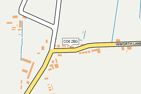 CO6 2BG map - OS OpenMap – Local (Ordnance Survey)