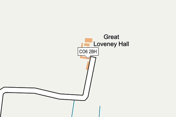 CO6 2BH map - OS OpenMap – Local (Ordnance Survey)