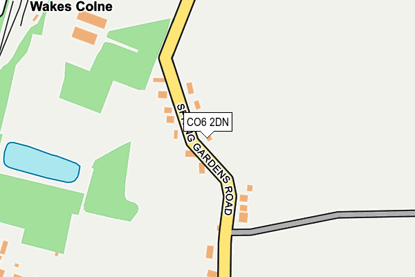 CO6 2DN map - OS OpenMap – Local (Ordnance Survey)