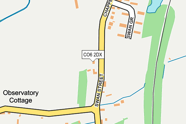 CO6 2DX map - OS OpenMap – Local (Ordnance Survey)