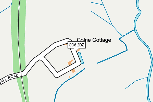 CO6 2DZ map - OS OpenMap – Local (Ordnance Survey)