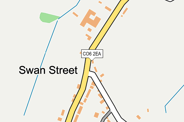 CO6 2EA map - OS OpenMap – Local (Ordnance Survey)