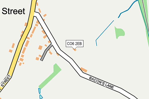 CO6 2EB map - OS OpenMap – Local (Ordnance Survey)