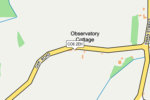 CO6 2EH map - OS OpenMap – Local (Ordnance Survey)