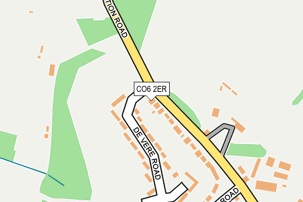 CO6 2ER map - OS OpenMap – Local (Ordnance Survey)