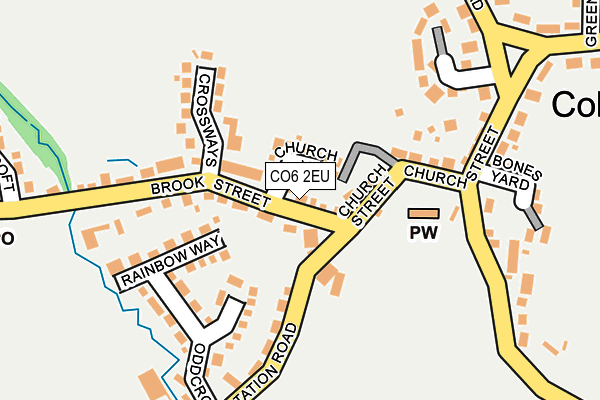 CO6 2EU map - OS OpenMap – Local (Ordnance Survey)