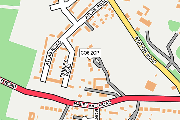CO6 2GP map - OS OpenMap – Local (Ordnance Survey)