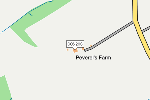 CO6 2HS map - OS OpenMap – Local (Ordnance Survey)