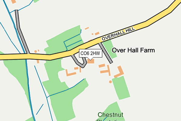 CO6 2HW map - OS OpenMap – Local (Ordnance Survey)
