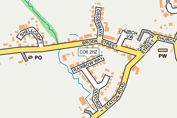 CO6 2HZ map - OS OpenMap – Local (Ordnance Survey)