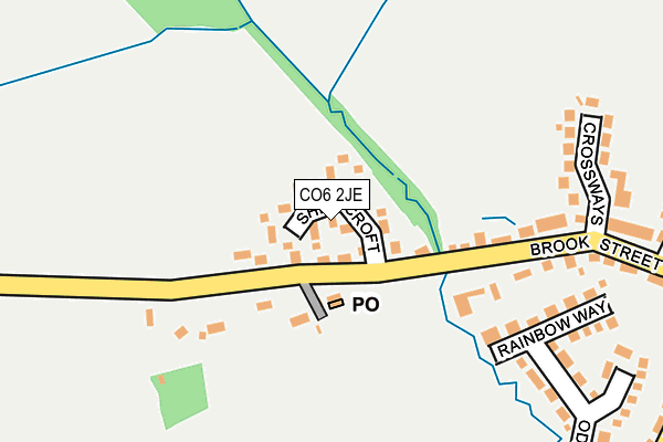 CO6 2JE map - OS OpenMap – Local (Ordnance Survey)