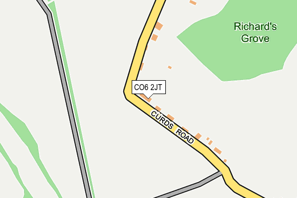 CO6 2JT map - OS OpenMap – Local (Ordnance Survey)
