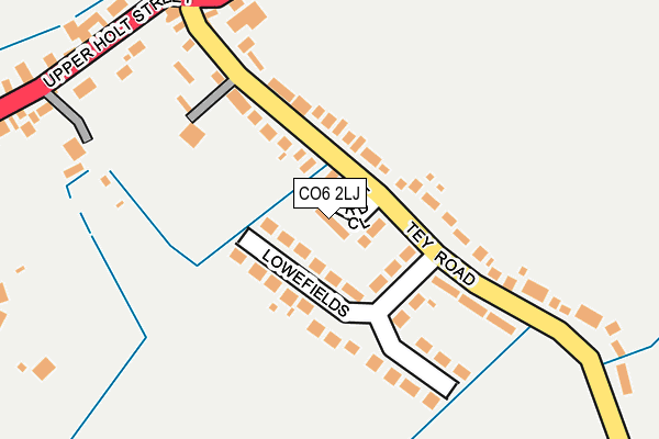 CO6 2LJ map - OS OpenMap – Local (Ordnance Survey)
