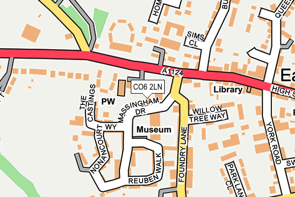 CO6 2LN map - OS OpenMap – Local (Ordnance Survey)