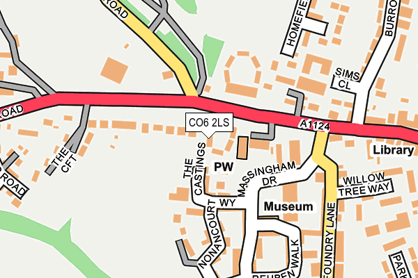 CO6 2LS map - OS OpenMap – Local (Ordnance Survey)