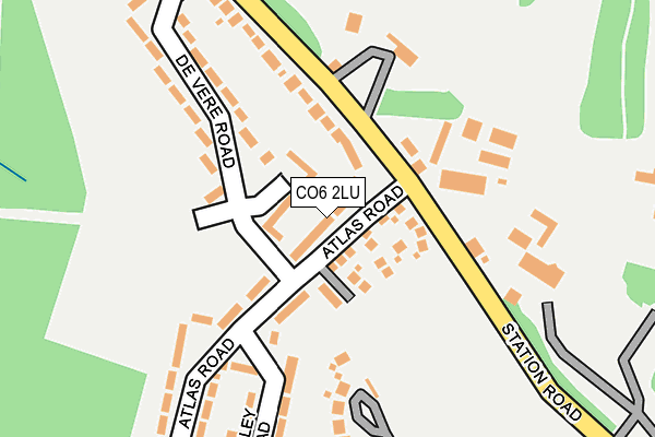 CO6 2LU map - OS OpenMap – Local (Ordnance Survey)