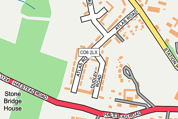 CO6 2LX map - OS OpenMap – Local (Ordnance Survey)