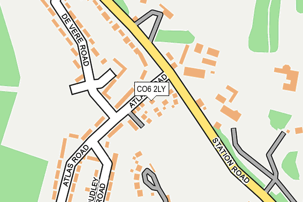 CO6 2LY map - OS OpenMap – Local (Ordnance Survey)