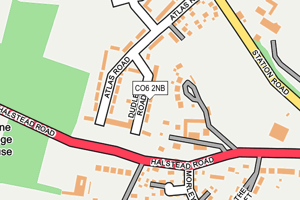 CO6 2NB map - OS OpenMap – Local (Ordnance Survey)