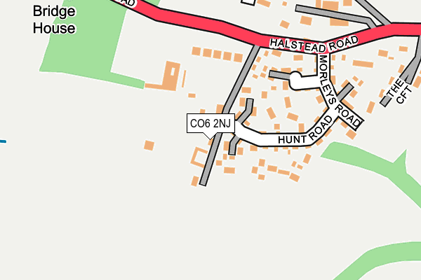 CO6 2NJ map - OS OpenMap – Local (Ordnance Survey)