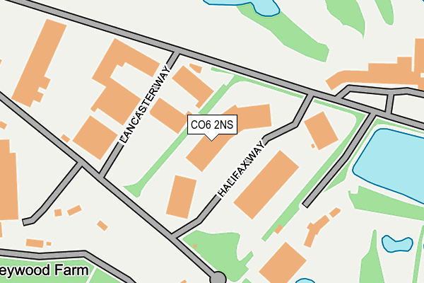 CO6 2NS map - OS OpenMap – Local (Ordnance Survey)