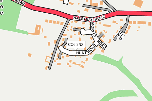 CO6 2NX map - OS OpenMap – Local (Ordnance Survey)