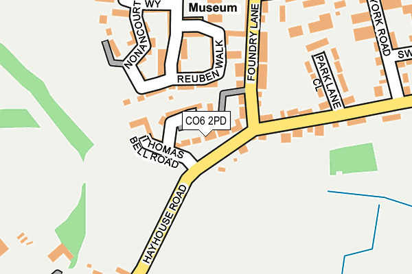 CO6 2PD map - OS OpenMap – Local (Ordnance Survey)