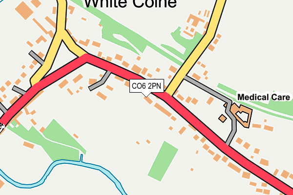 CO6 2PN map - OS OpenMap – Local (Ordnance Survey)