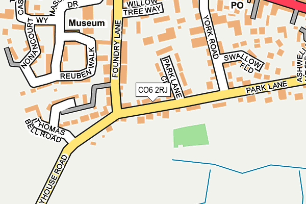 CO6 2RJ map - OS OpenMap – Local (Ordnance Survey)