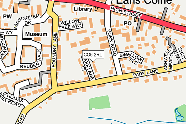CO6 2RL map - OS OpenMap – Local (Ordnance Survey)