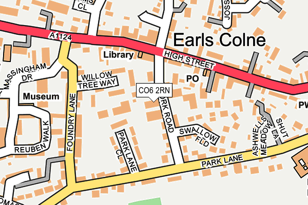 CO6 2RN map - OS OpenMap – Local (Ordnance Survey)