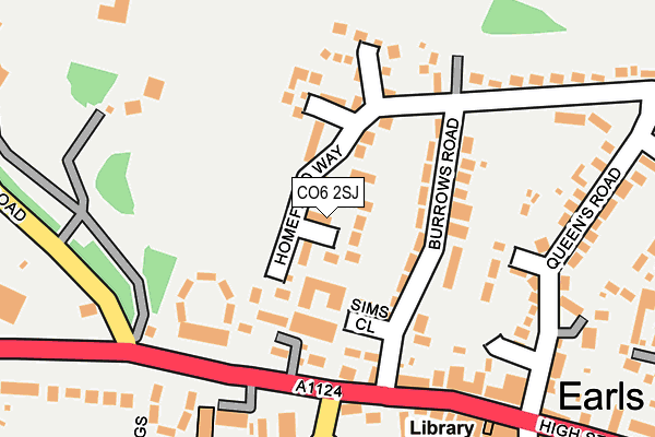 CO6 2SJ map - OS OpenMap – Local (Ordnance Survey)