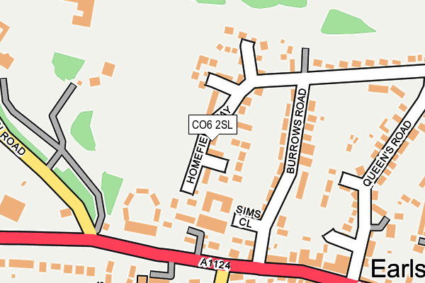 CO6 2SL map - OS OpenMap – Local (Ordnance Survey)