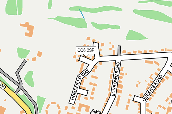 CO6 2SP map - OS OpenMap – Local (Ordnance Survey)