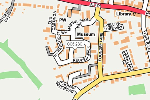 CO6 2SQ map - OS OpenMap – Local (Ordnance Survey)
