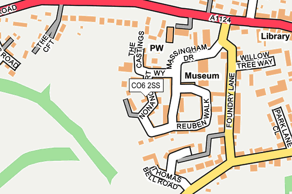 CO6 2SS map - OS OpenMap – Local (Ordnance Survey)