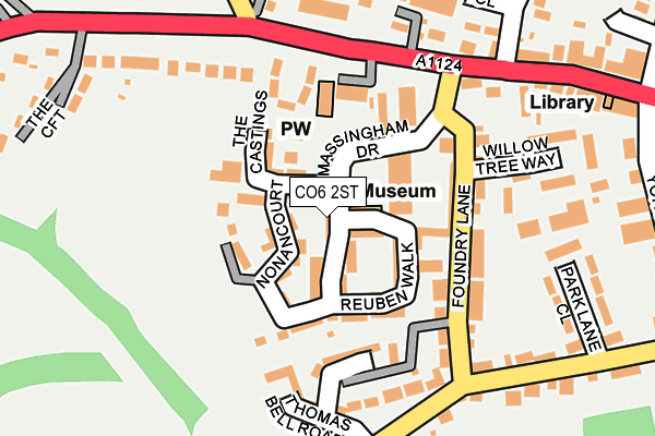 CO6 2ST map - OS OpenMap – Local (Ordnance Survey)