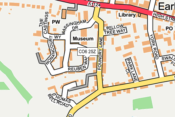 CO6 2SZ map - OS OpenMap – Local (Ordnance Survey)