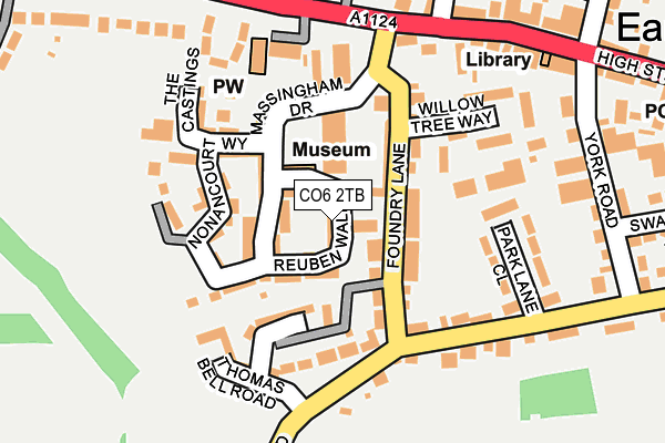 CO6 2TB map - OS OpenMap – Local (Ordnance Survey)