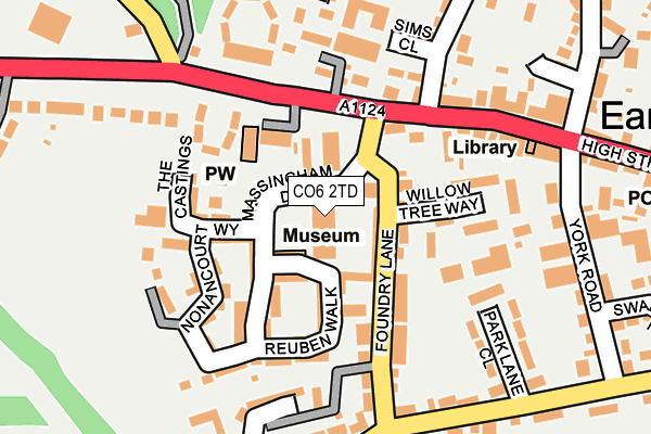 CO6 2TD map - OS OpenMap – Local (Ordnance Survey)