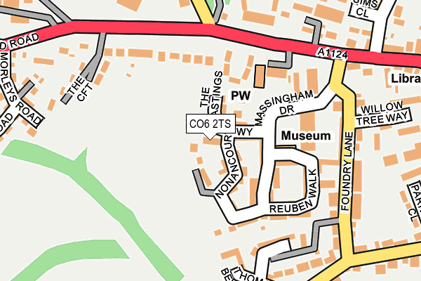 CO6 2TS map - OS OpenMap – Local (Ordnance Survey)
