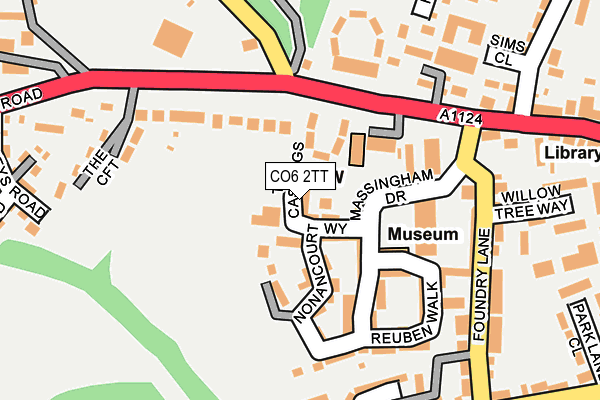 CO6 2TT map - OS OpenMap – Local (Ordnance Survey)